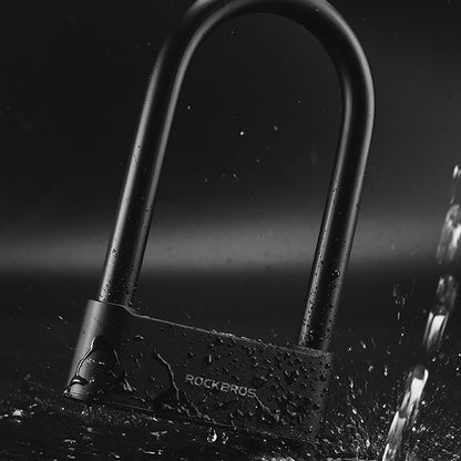 Rockbros 32210818001 SMART Bicycle Lock with Fingerprint Reader and Bluetooth Connectivity - Black_7