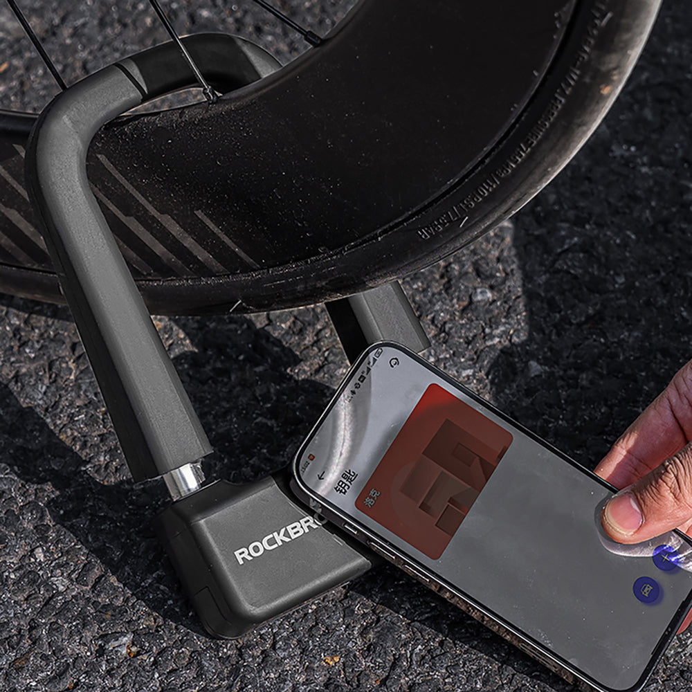 Rockbros RBNS1 SMART Bike Lock with NFC Reader - Black_7