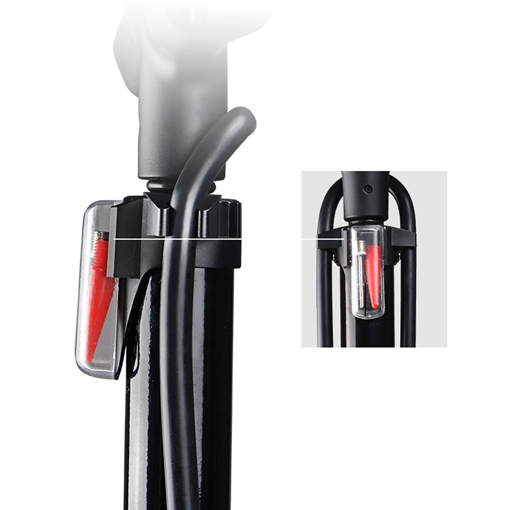 Rockbros GP6532B Floor Pump with Pressure Gauge - Black and Orange_7