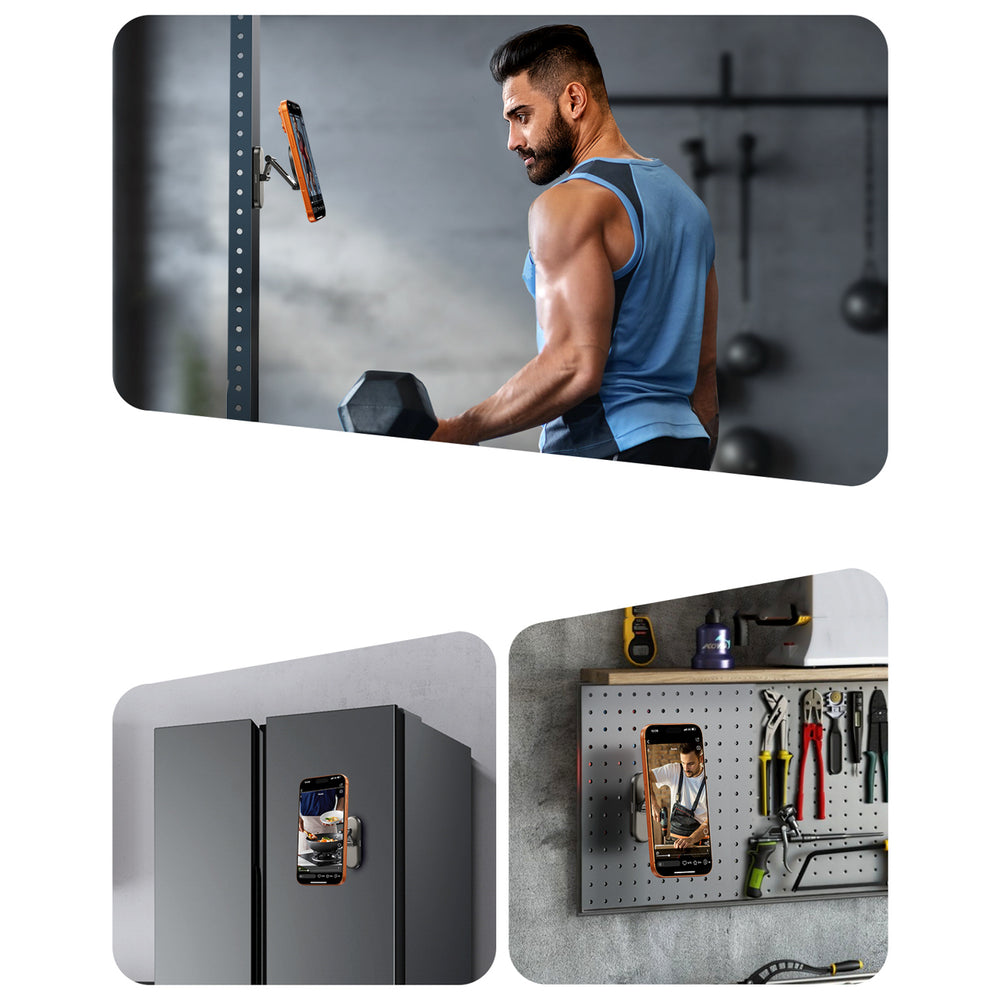 Joyroom JR-ZS520 magnetic phone holder for metal surfaces - titanium_10
