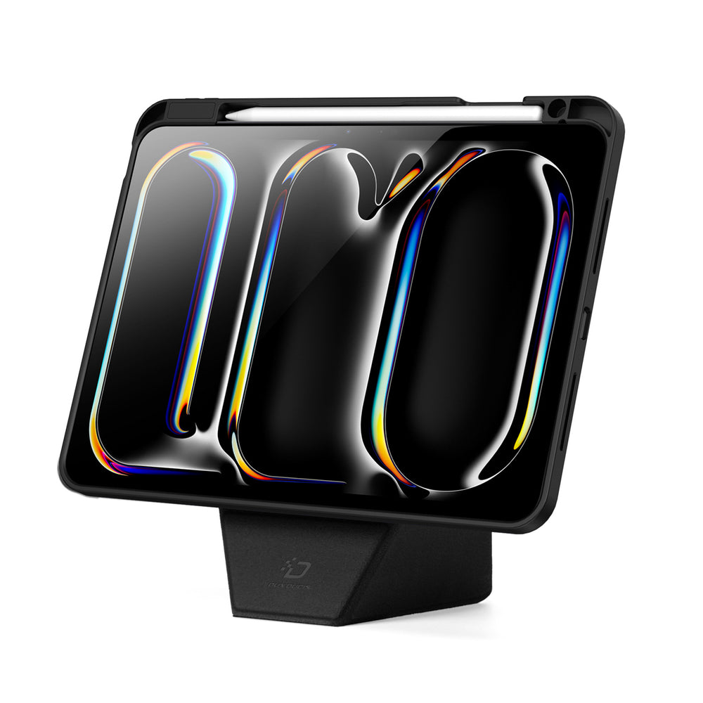 Dux Ducis Vers Case for iPad Pro 11" (2024/2025) with Stand and Apple Pencil Holder - Black_2