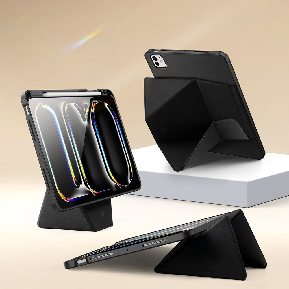 Dux Ducis Vers Case for iPad Pro 11" (2024/2025) with Stand and Apple Pencil Holder - Black_3