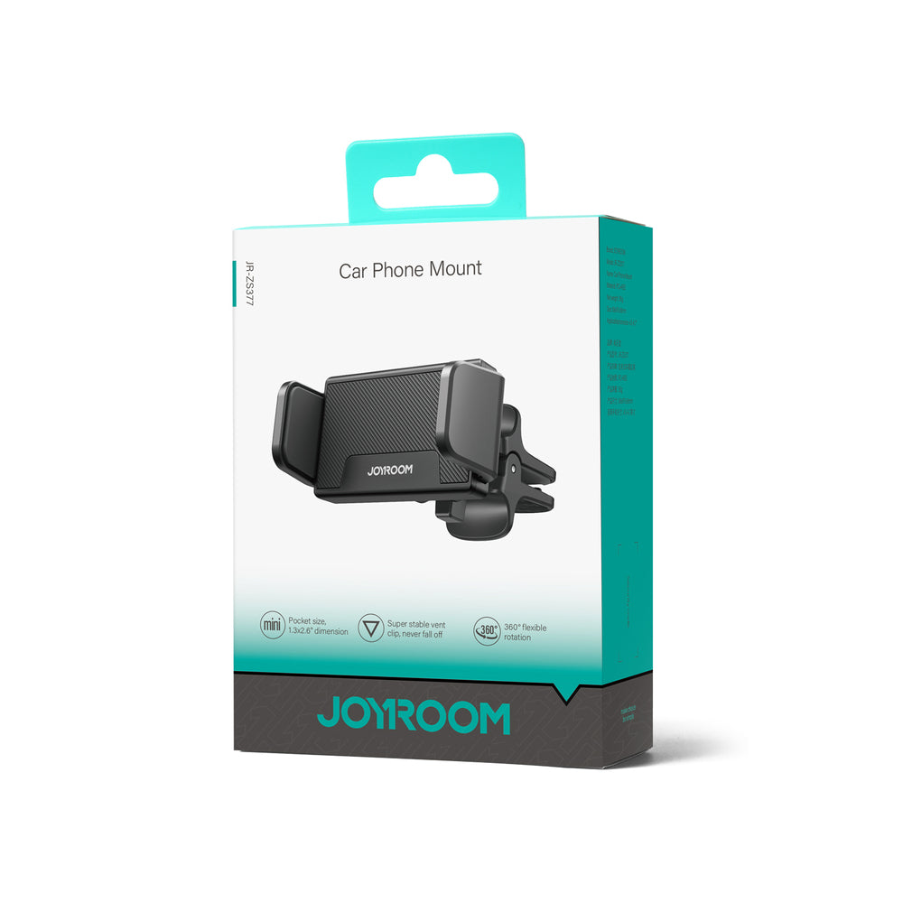 Joyroom car phone holder for air vent black (JR-ZS377) - OUTLET_4