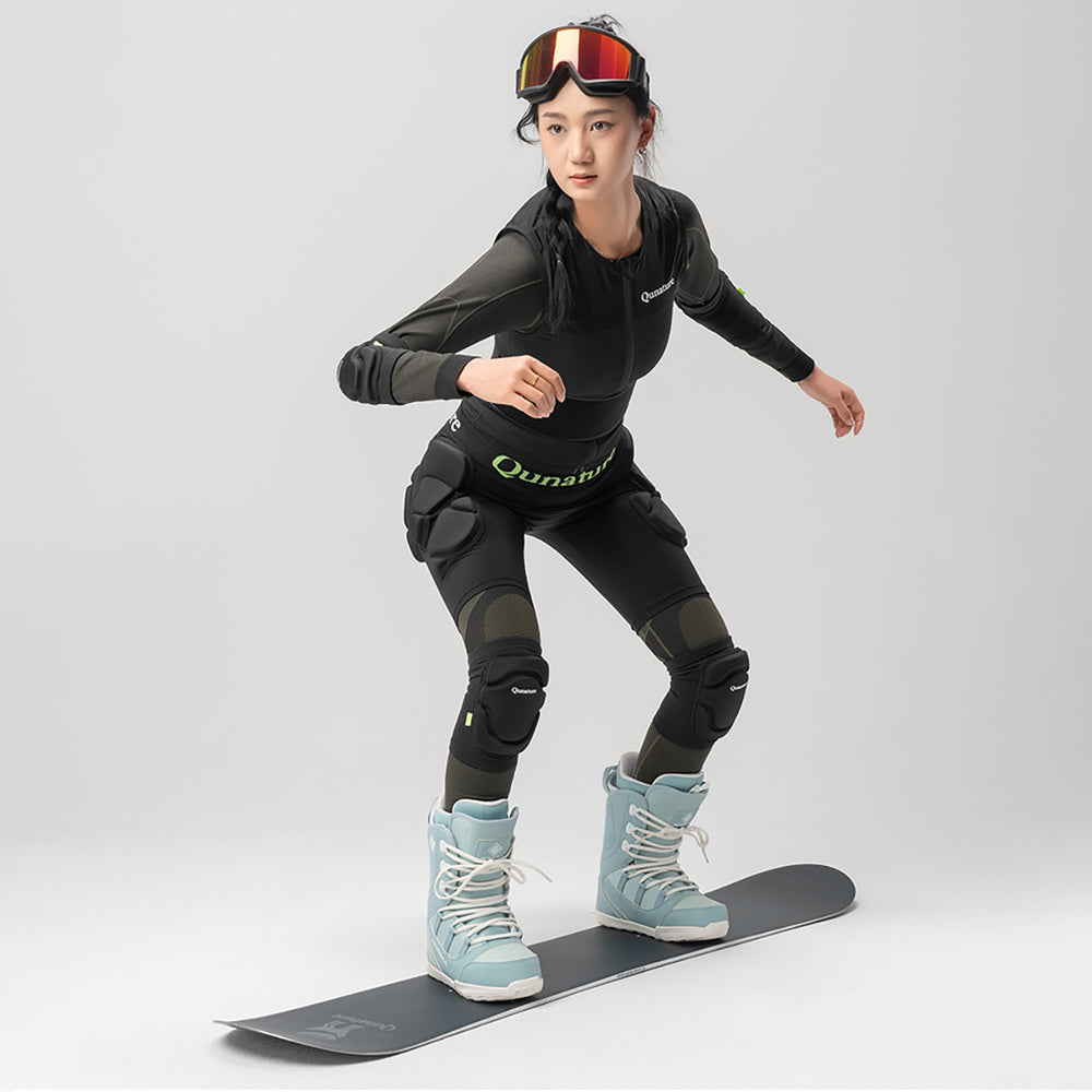 Qunature Ski Hip Protectors - Advanced XL Skis Snowboard Skates - Black_9