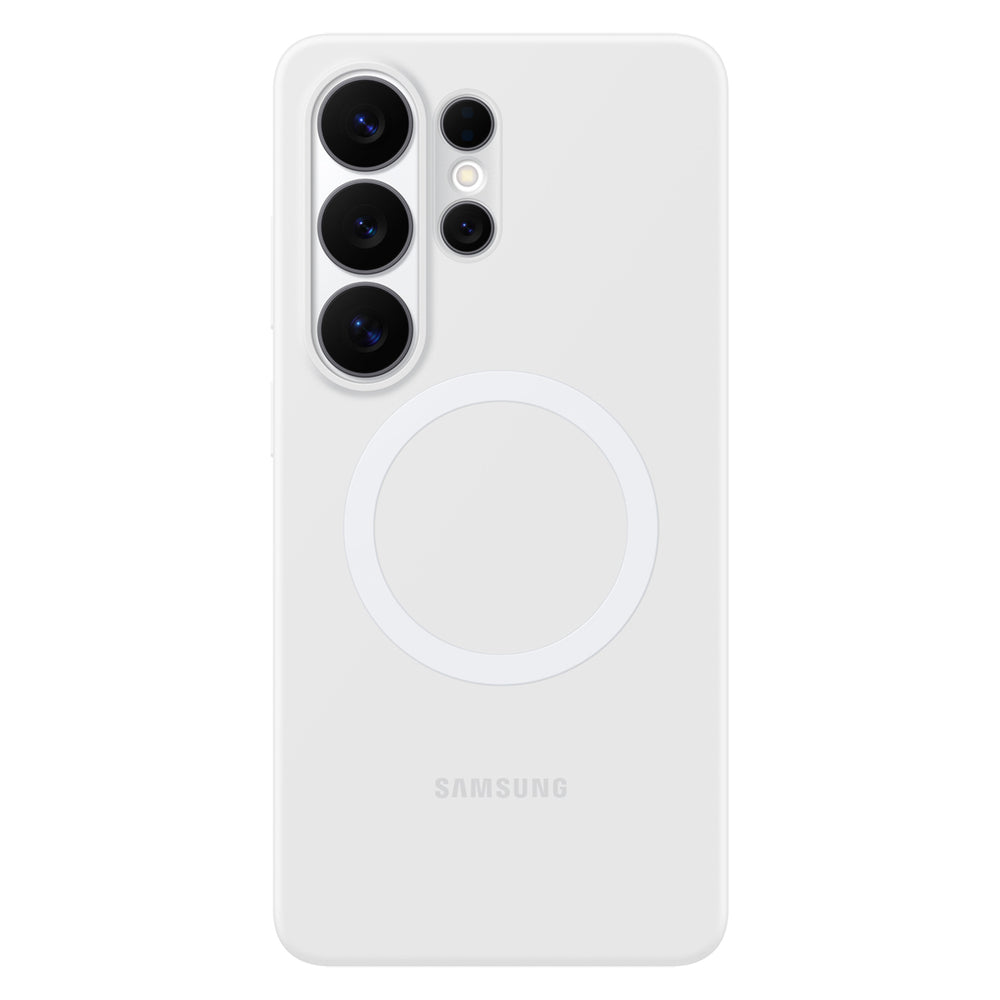 Samsung Silicone Magnet Case for Samsung Galaxy S26 Ultra, MagSafe Compatible - White_1