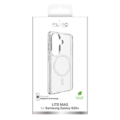 Puro LITE MAG Protective Case for Samsung Galaxy S26 Plus Compatible with MagSafe - Transparent_1