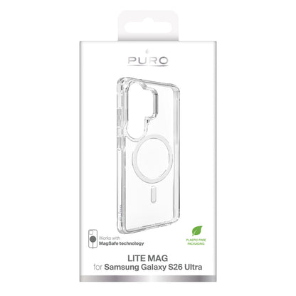Puro LITE MAG Protective Case for Samsung Galaxy S26 Ultra Compatible with MagSafe - Transparent_1
