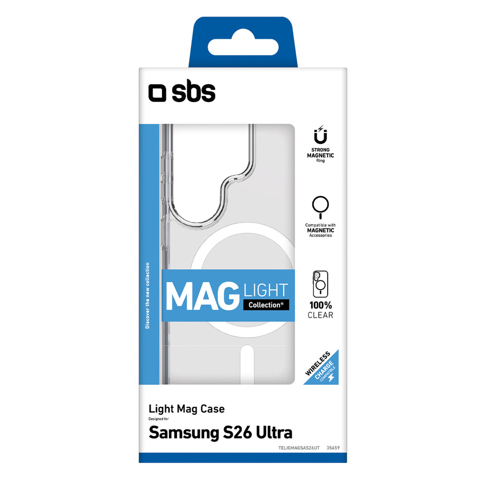 SBS Cover Light Mag Protective Case for Samsung Galaxy S26 Ultra Compatible with MagSafe - Transparent_1