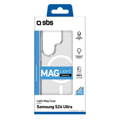 SBS Cover Light Mag Protective Case for Samsung Galaxy S26 Ultra Compatible with MagSafe - Transparent_1