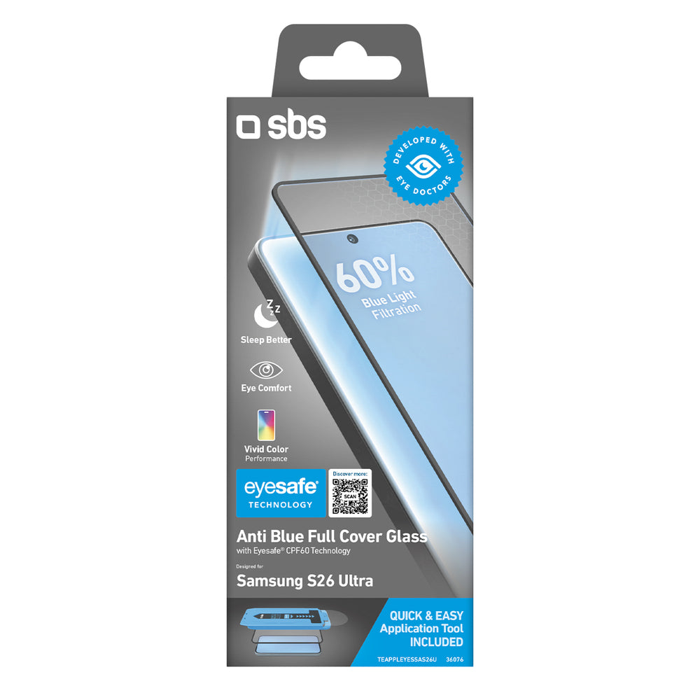 SBS Eyesafe Tempered Glass with Applicator for Samsung Galaxy S26 Ultra_1