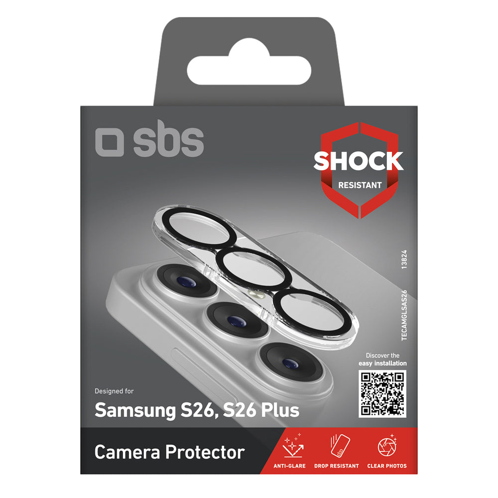 SBS rear camera protective glass for Samsung Galaxy S26/S26 Plus - with black frame_1