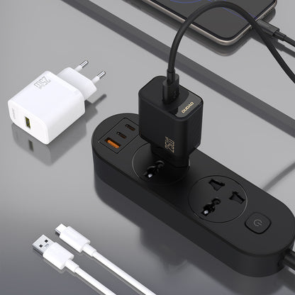 Dudao A27STEU 25W GaN USB-A Wall Charger with USB-A - USB-C Cable - White_6