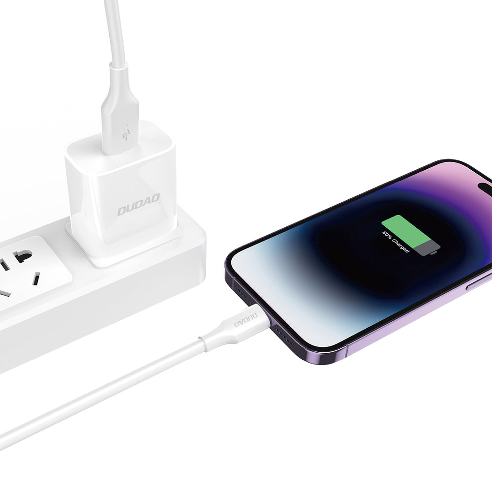 Dudao L2sL USB-A - Lightning 6A Cable 1.2m - White_2