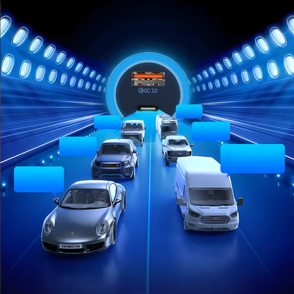 Dudao R4Ultra 120W Power Delivery Quick Charge LED Car Charger USB-A USB-C - Gray_5