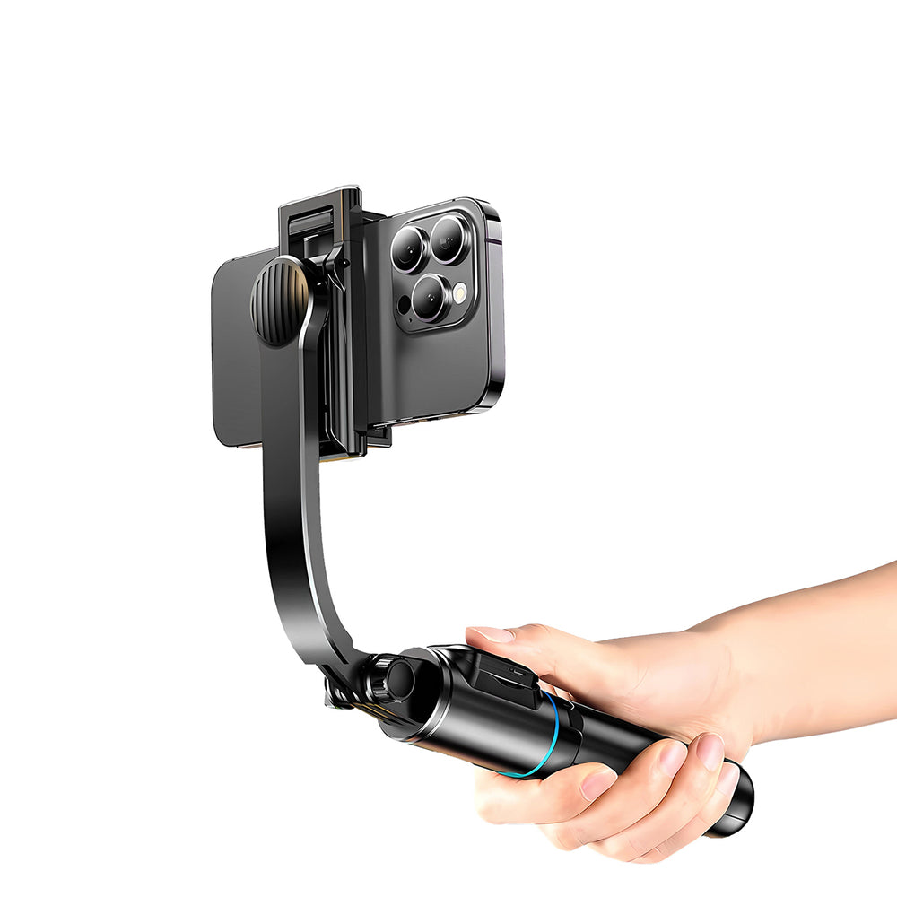 Selfie stick Dudao F18S 4-in-1 foldable tripod with remote control - black_1