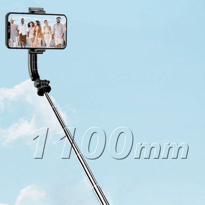 Selfie stick Dudao F18S 4-in-1 foldable tripod with remote control - black_3