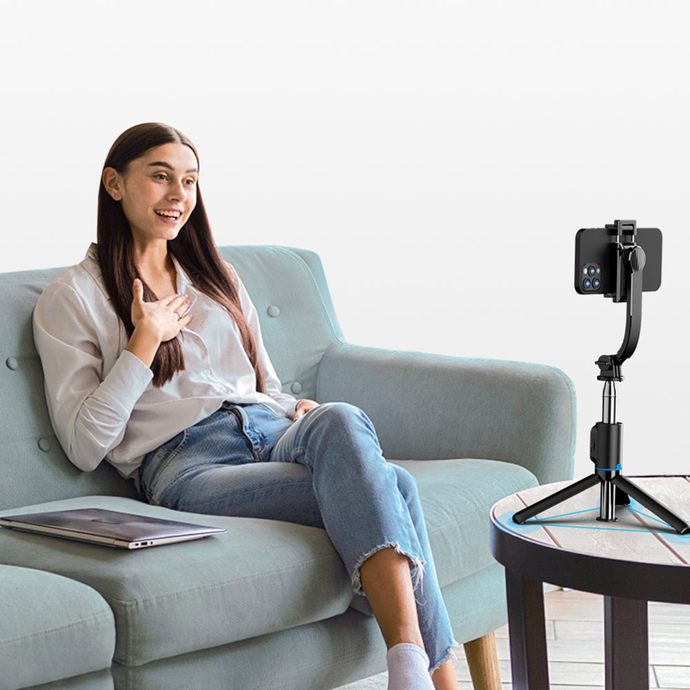 Selfie stick Dudao F18S 4-in-1 foldable tripod with remote control - black_4