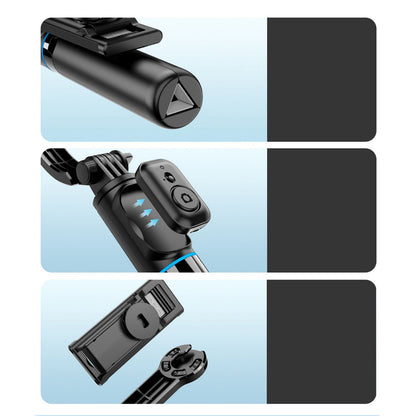 Selfie stick Dudao F18S 4-in-1 foldable tripod with remote control - black_8