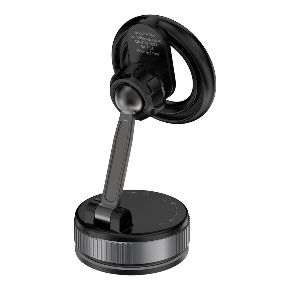 Dudao F24X MagSafe Compatible Car Holder with Suction Cup - Black_1