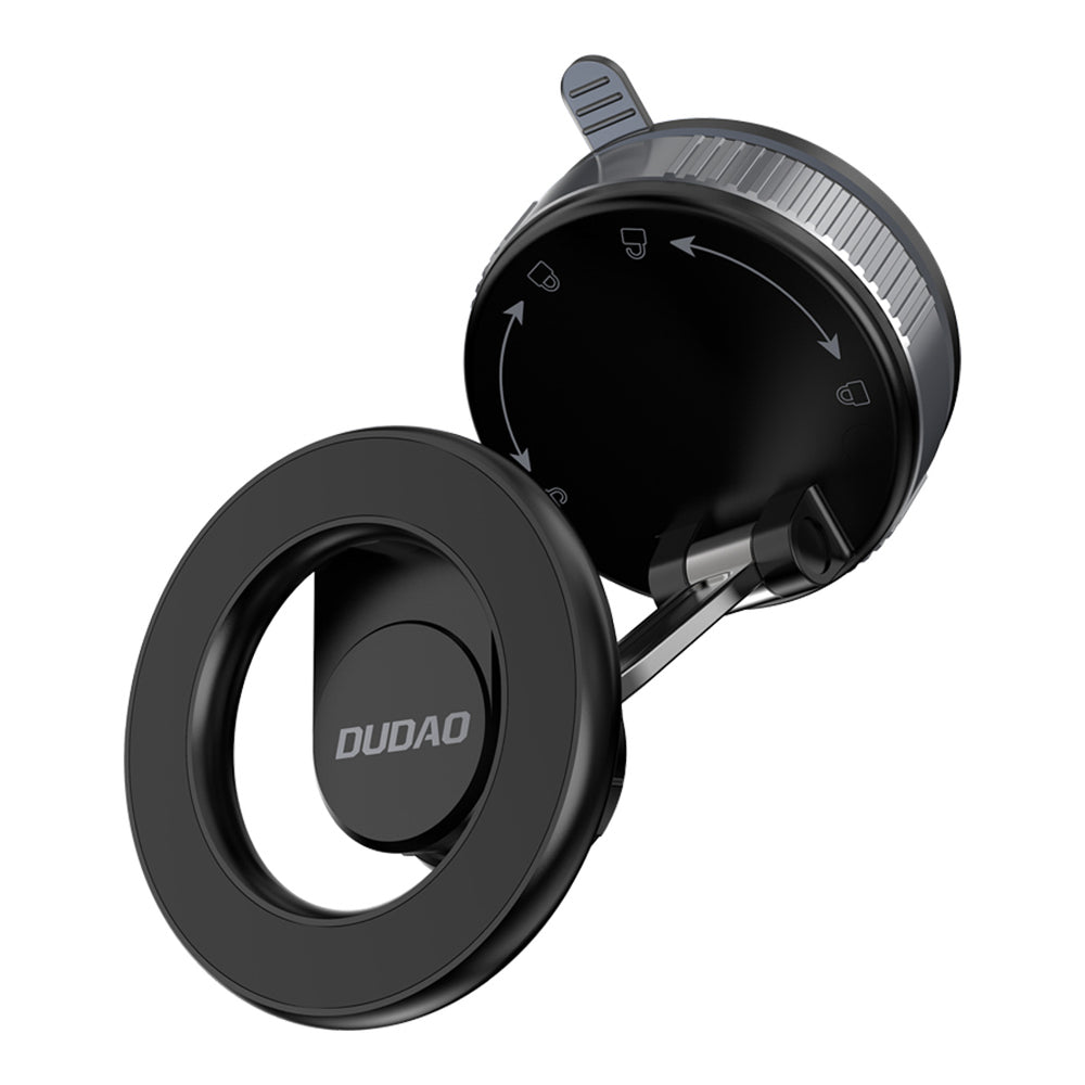 Dudao F24X MagSafe Compatible Car Holder with Suction Cup - Black_2