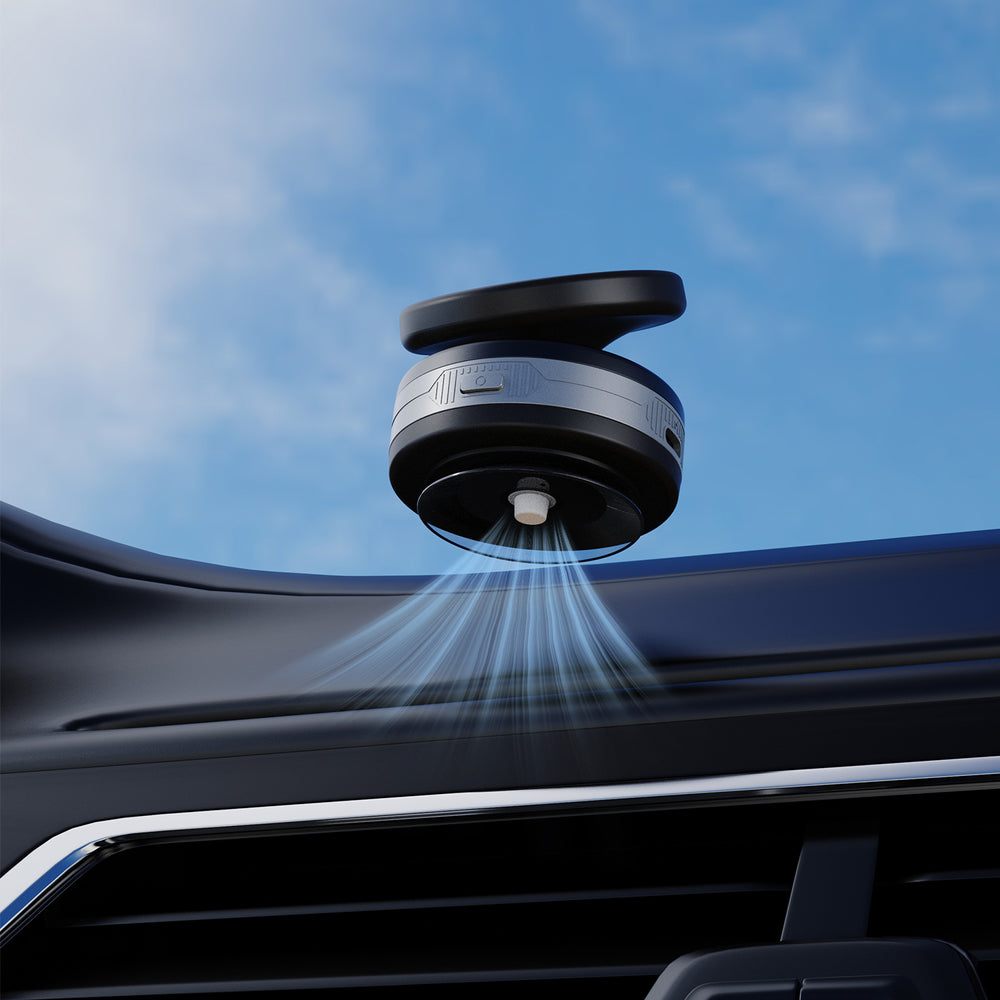 Dudao F24MAX Car Holder with 15W Wireless Charger, MagSafe Compatible, with Automatic Suction Cup - Black_2