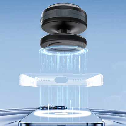 Dudao F24MAX Car Holder with 15W Wireless Charger, MagSafe Compatible, with Automatic Suction Cup - Black_5