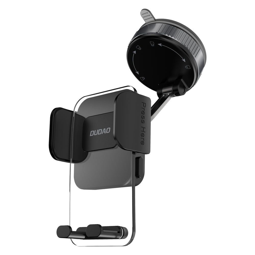 Dudao F24PLUS Car Holder with Suction Cup for Dashboard - Black_2