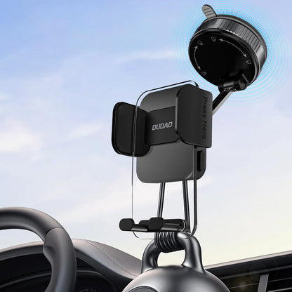 Dudao F24PLUS Car Holder with Suction Cup for Dashboard - Black_4