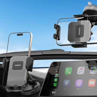 Dudao F24PLUS Car Holder with Suction Cup for Dashboard - Black_6