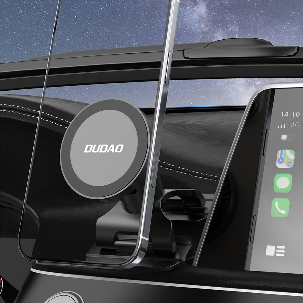 Dudao F25 MagSafe-compatible car mount for dashboard or windshield - black_3