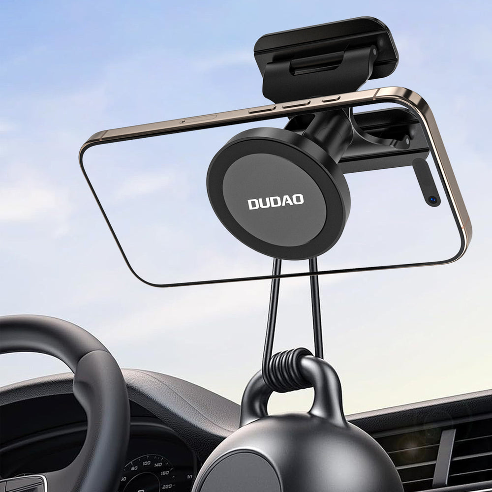 Dudao F25 MagSafe-compatible car mount for dashboard or windshield - black_5