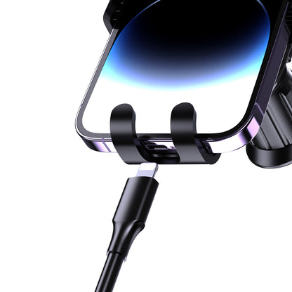 Dudao F5N+ gravity car holder with suction cup for windshield or dashboard - black_9