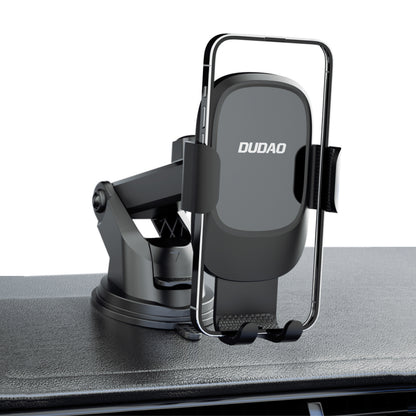 Dudao F5N+ gravity car holder with suction cup for windshield or dashboard - black_7