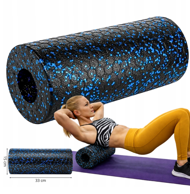 Wozinsky WRM-33 Massage Roller Exercise Roller 33 cm - Black_5