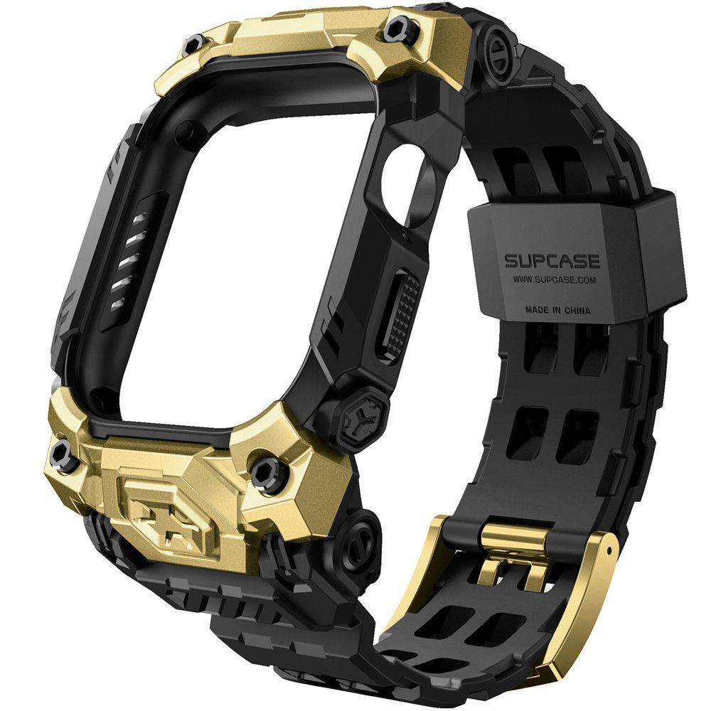 Supcase Unicorn Beetle Ore Case for Apple Watch 10/11 (46 mm) - Black and Gold_1