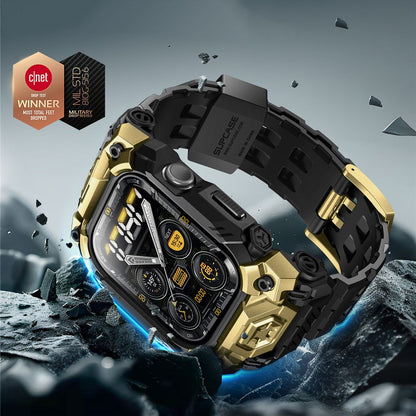 Supcase Unicorn Beetle Ore Case for Apple Watch 10/11 (46 mm) - Black and Gold_2