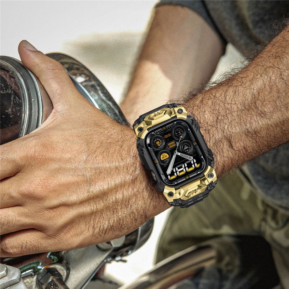 Supcase Unicorn Beetle Ore Case for Apple Watch 10/11 (46 mm) - Black and Gold_4