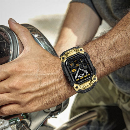 Supcase Unicorn Beetle Ore Case for Apple Watch 10/11 (46 mm) - Black and Gold_4