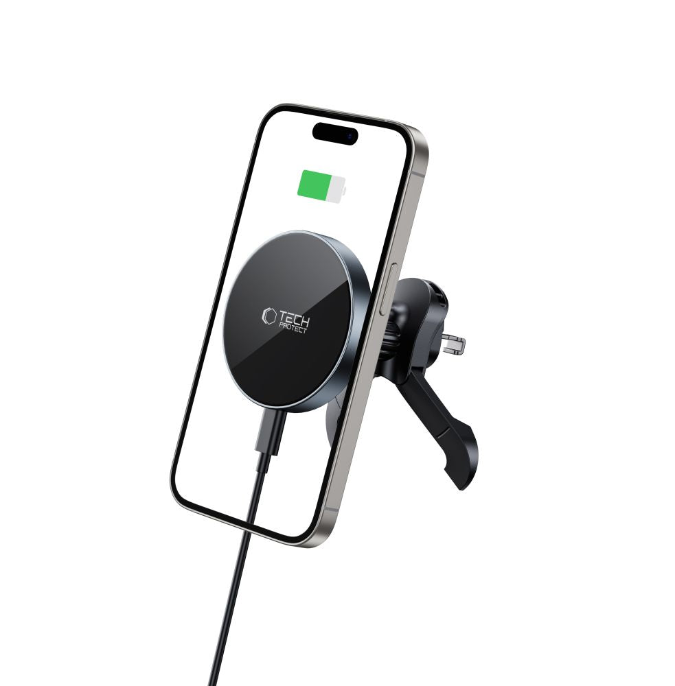 Tech-Protect mm15W-V5 Magnetic MagSafe Car Air Vent Mount - Black_2