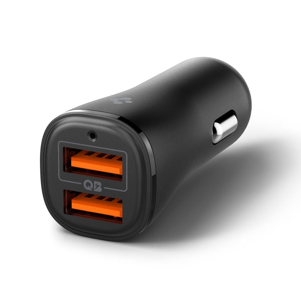 Spigen Essential EV302 30W 2-Port USB-A Car Charger - Black_2
