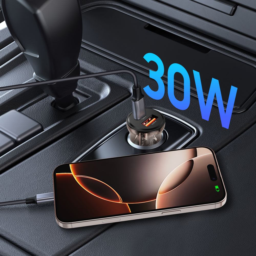 Tech-Protect CC01 30W 2-Port USB-A / USB-C Car Charger - Black_4
