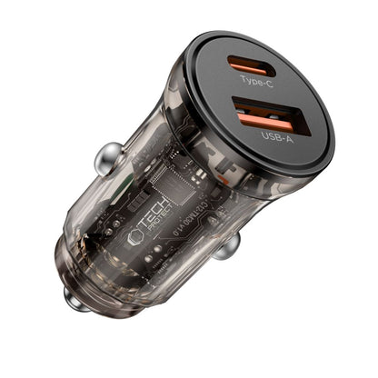 Tech-Protect CC01 45W 2-Port USB-A / USB-C Car Charger - Black_1
