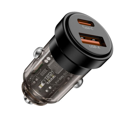 Tech-Protect CC03 45W 2-Port USB-A / USB-C Car Charger - Black_1