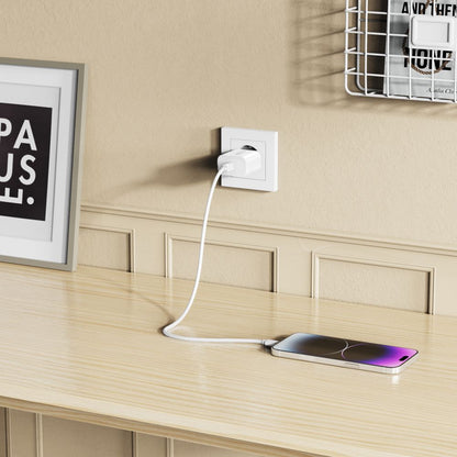 Tech-Protect NC20W Wall Charger with 100 cm USB-C / Lightning Cable - White_9