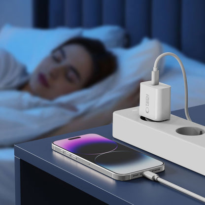 Tech-Protect NC20W Wall Charger with 100 cm USB-C / Lightning Cable - White_10