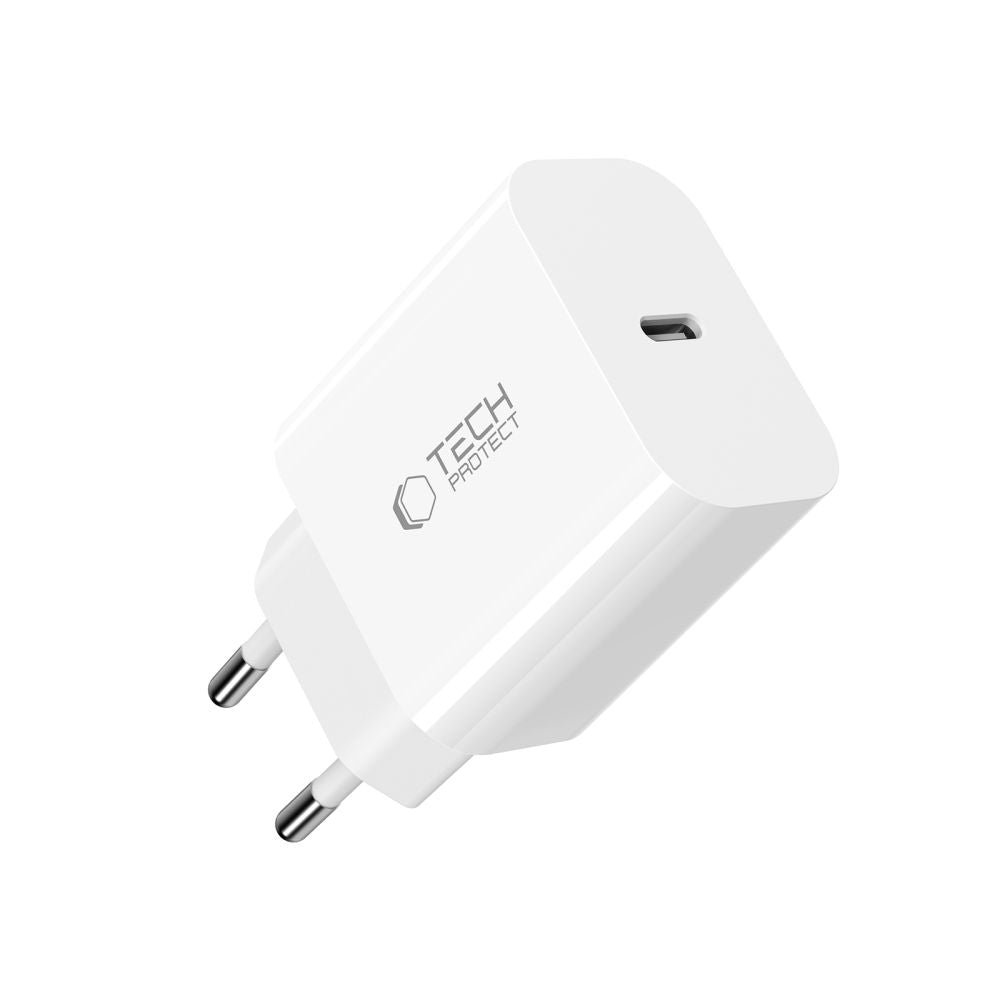 Tech-Protect NC20W Wall Charger with 100 cm USB-C / Lightning Cable - White_3
