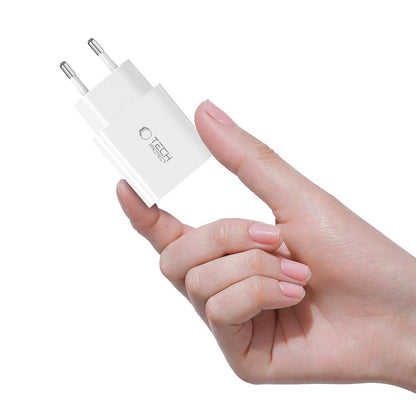 Tech-Protect NC20W Wall Charger with 100 cm USB-C / Lightning Cable - White_7