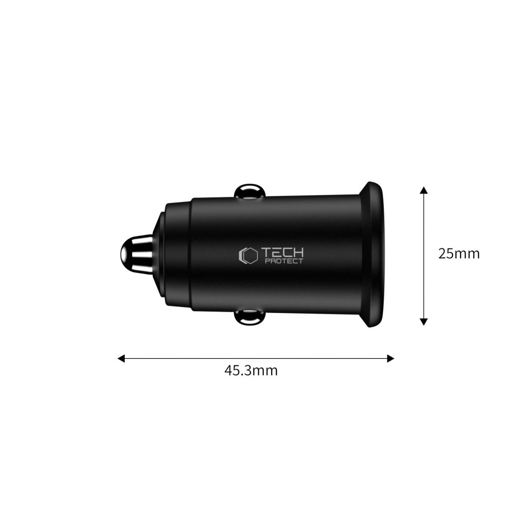 Tech-Protect CC02 35W Car Charger 2-Port USB-C / USB-A - Black_2