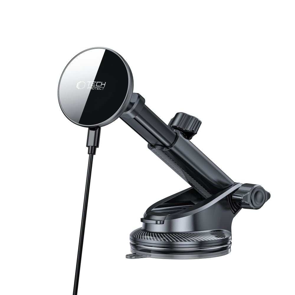 Tech-Protect mm15W-V10 Magnetic MagSafe Car Holder for Cockpit/Windshield/Air Vent - Black_2