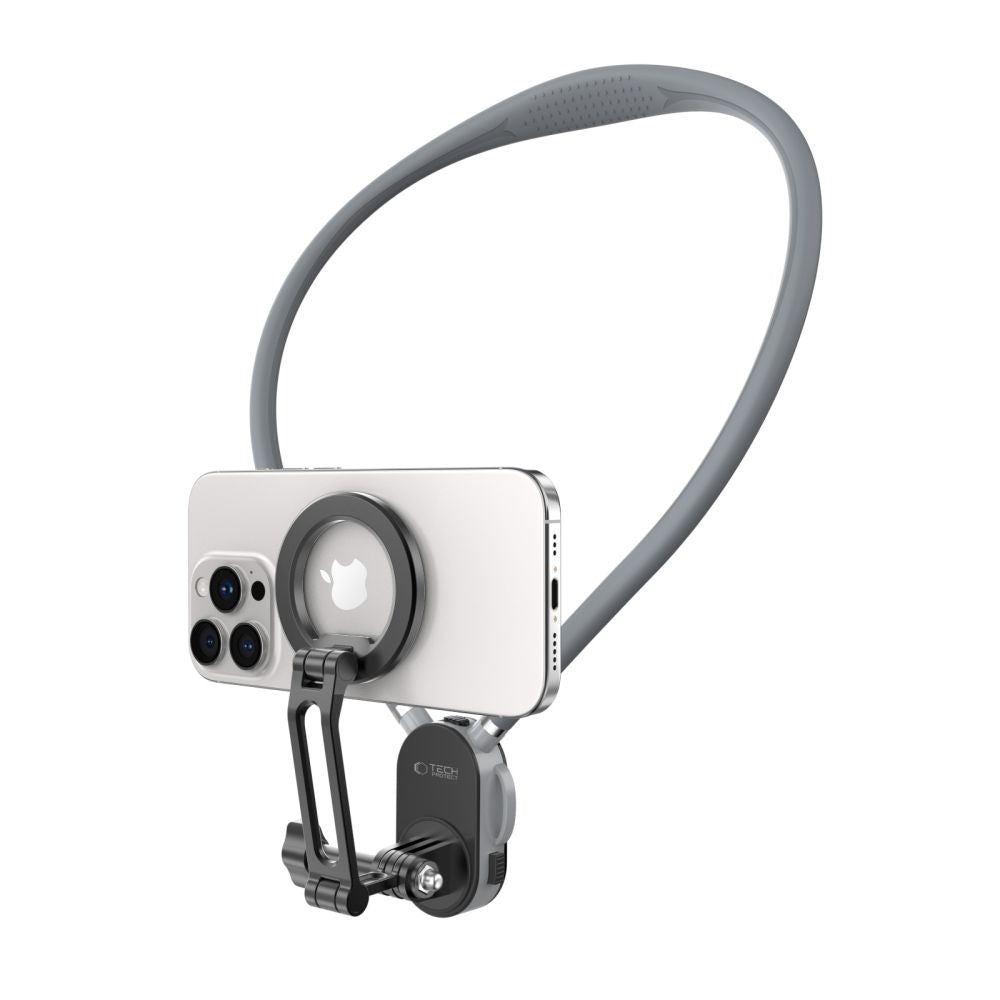 Tech-Protect AC200 Magnetic MagSafe Mount for Phone, GoPro, DJI - Gray_1